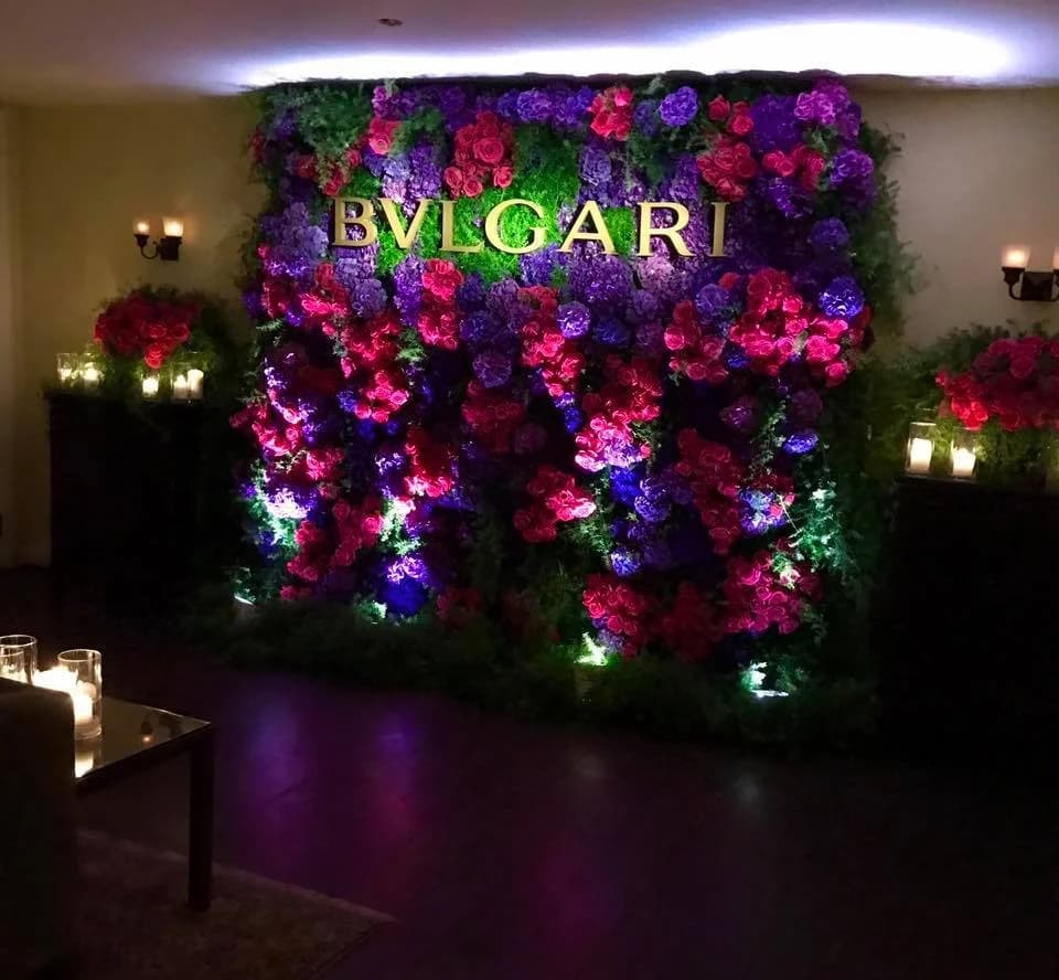 BVLGARI Oscar party lighting design by Just Dance Events