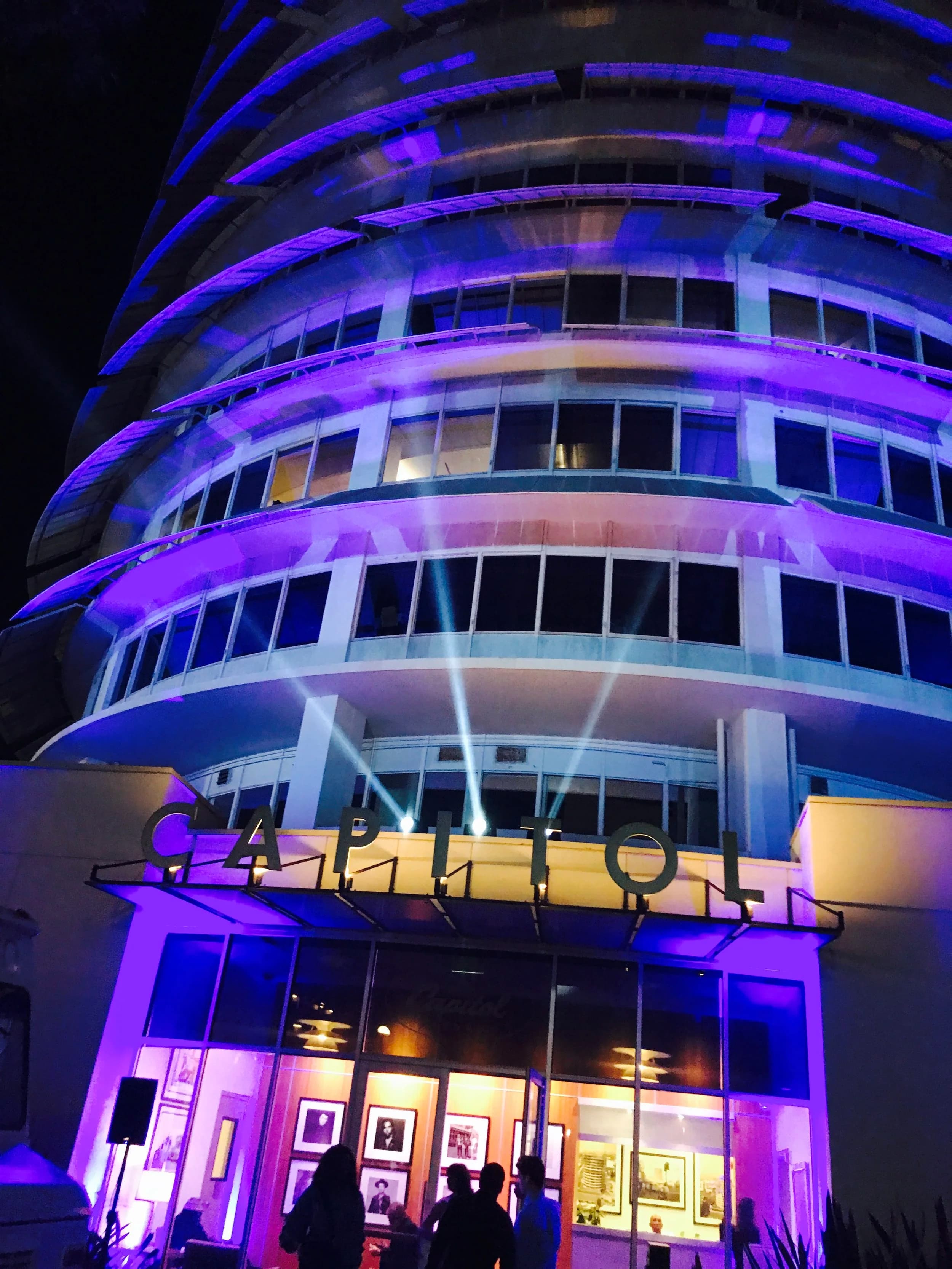 Lighting design for a Capitol Records event by Just Dance Events